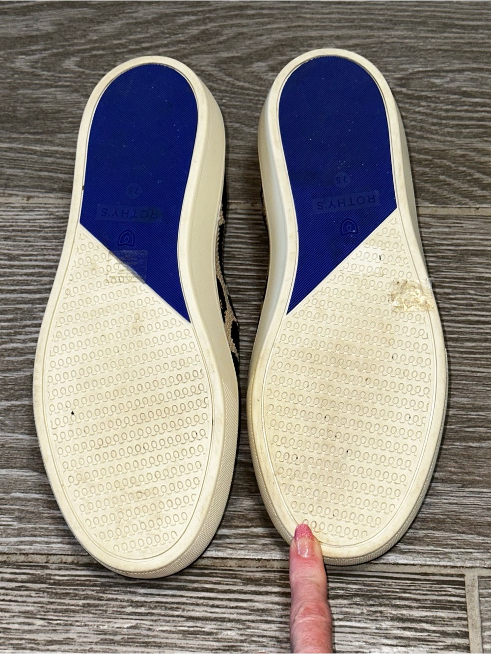 Rothy's The Original Desert Cat Womens 7.5 Sneaker Slip On Leopard Print Comfort - Picture 9 of 10